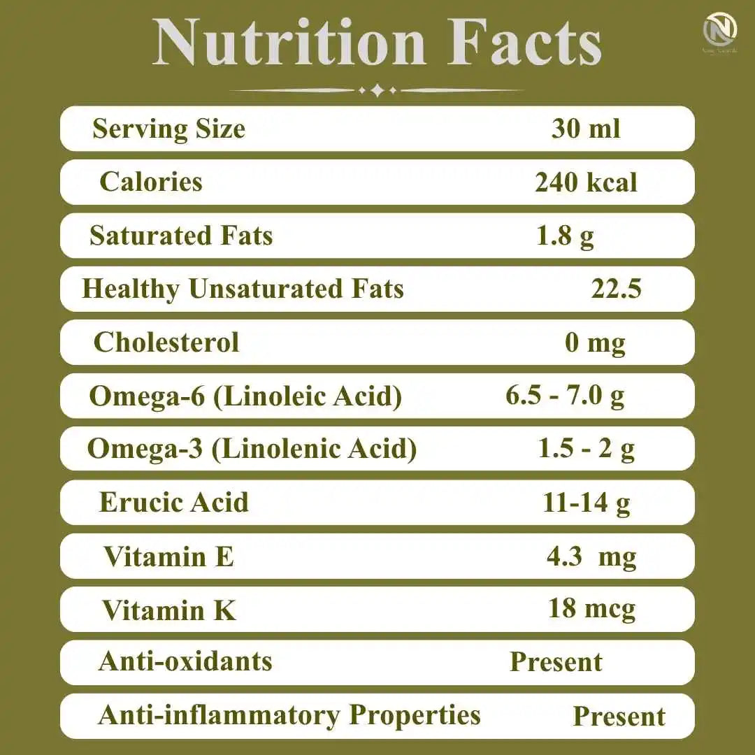 Mustard Cooking Oil - Natural & Organic